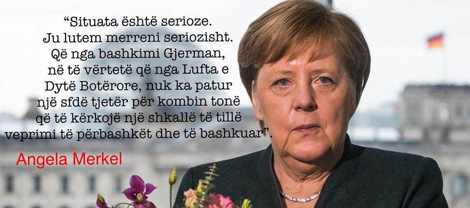Balla publikon mesazhin e Merkel për COVID-19: S’ka pasur sfidë më të madhe pas Luftës II Botërore!
