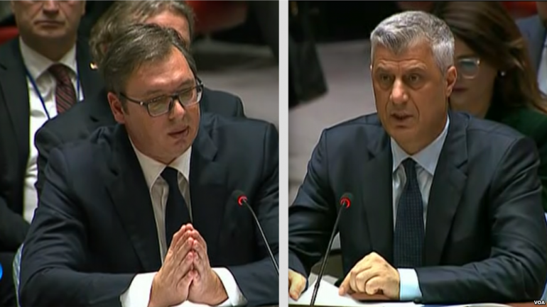 Zëri i Amerikës: Thaçi dhe Vuçiç takohen në Shtëpinë e Bardhë