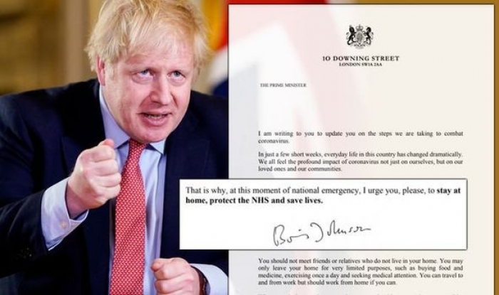 Boris Johnson letër çdo qytetari britanik: Gjendja do të përkeqësohet, do të marrim masa më shtrënguese