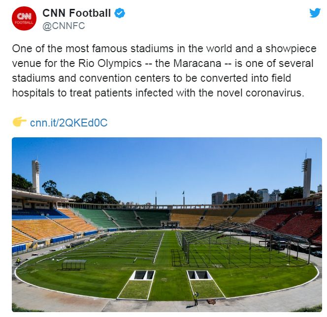 Brazili i kthen stadiumet në spital, nuk bën përjashtim “mitiku” Maracana!