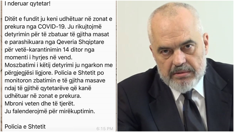 “Janë identifikuar kush ka hyrë nga Italia dy javët e fundit!” Rama: Policia do t’ju trokasë në derë
