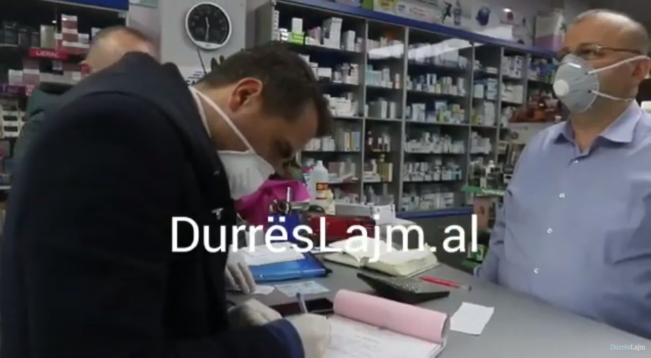 Durrës, momenti i gjobitjes së farmacisë me 50 mijë lekë (VIDEO)