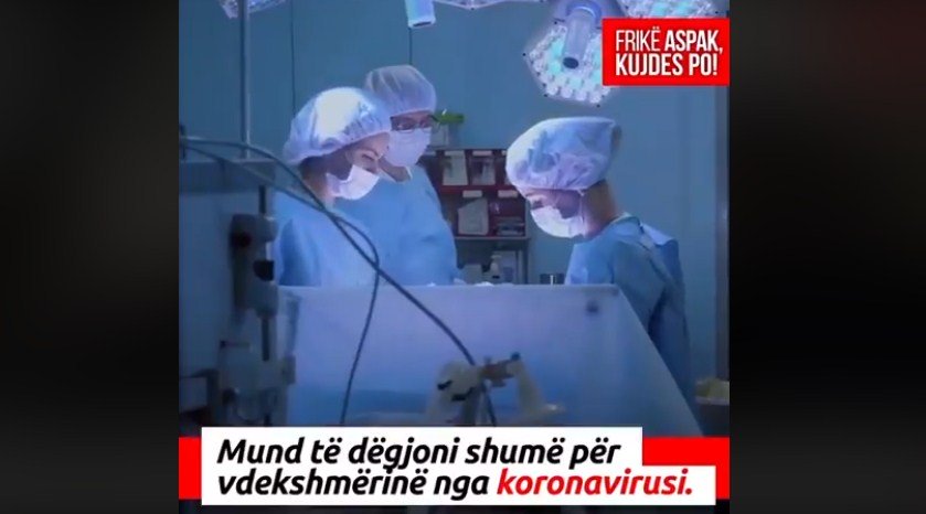 Rama publikon videon: 2 minuta informacion për vdekshmërinë dhe shërueshmërinë nga koronavirusi