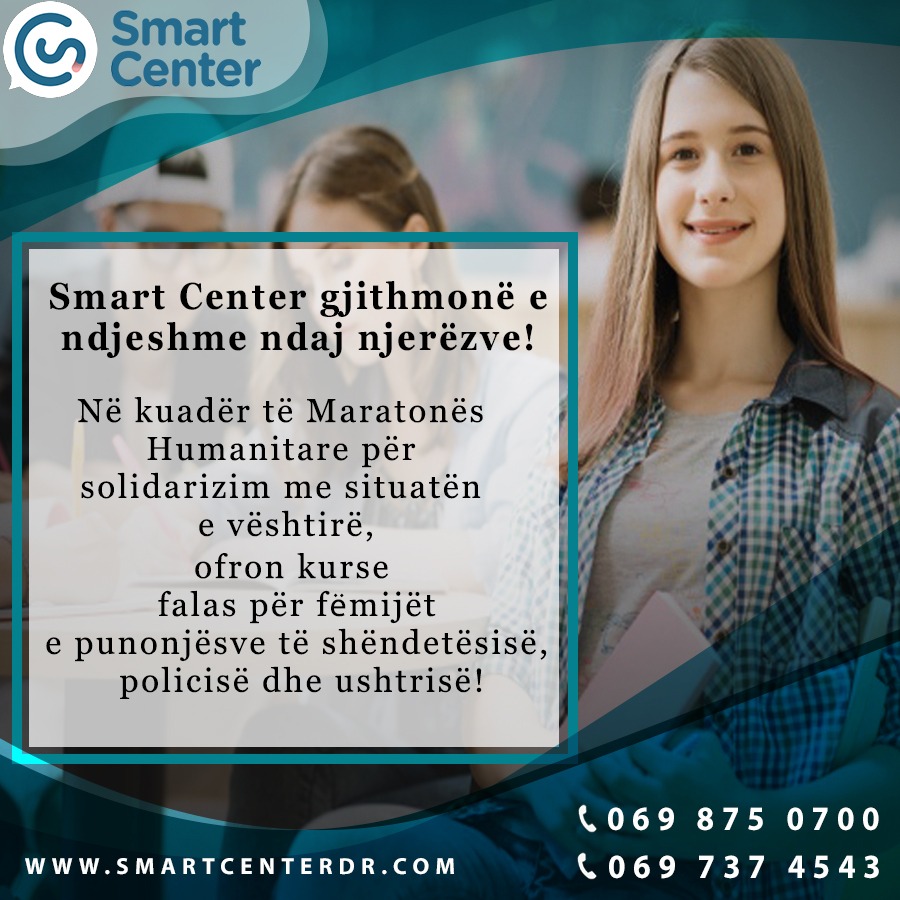 Smart Center Durrës ofron kurse falas për fëmijët e punonjësve të vijës së parë të luftës