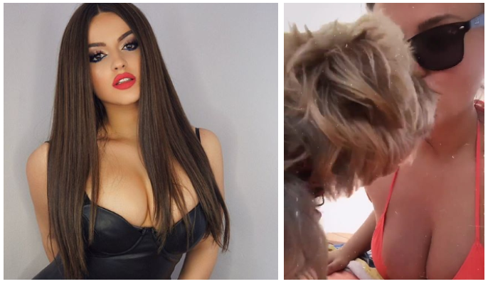 Enca “thumbon” duke puthur qenin në buzë: Këta mund të ishim ne, por ti…(FOTO)