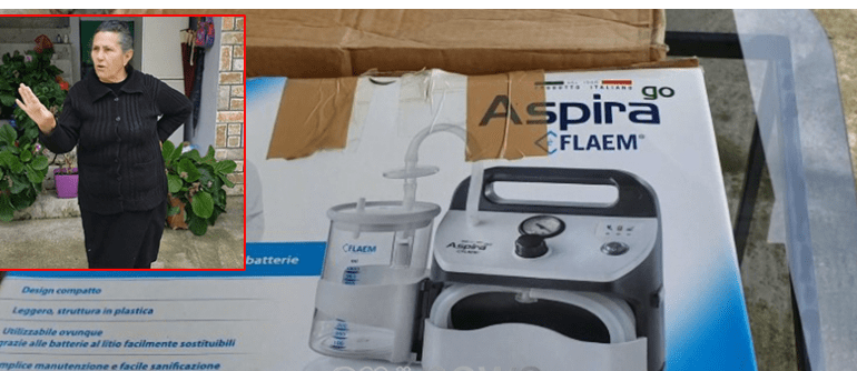 E kishte blerë për djalin, gruaja dhuron respiratorin për spitalin e Vlorës