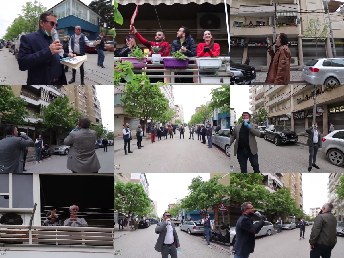 “Koncert në karantinë” mes banorëve të lagjes nr.5 në Durrës (FOTO & VIDEO)