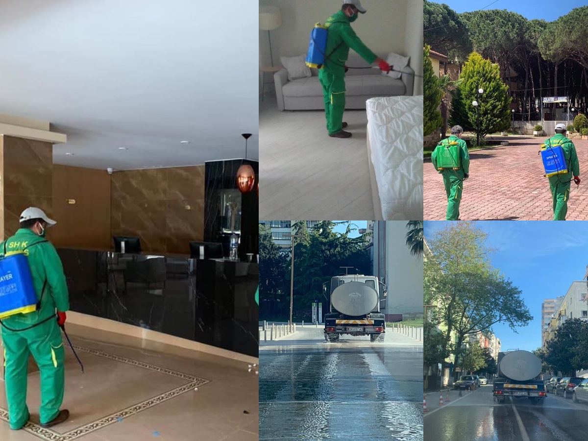 Durrës, dezinfektohen hotelet ku do të karantinohen të riatdhesuarit (FOTO)