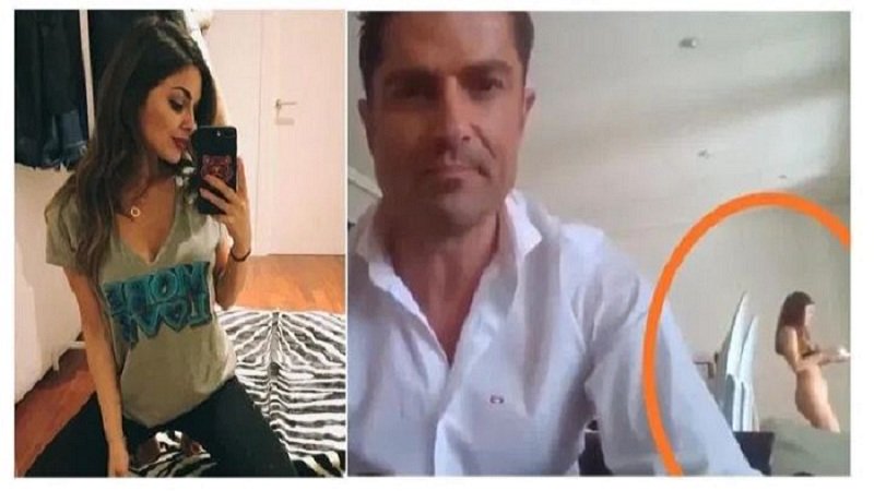 Gazetarit të njohur i zbulohet tradhtia gjatë transmetimit live, kolegia i kalon nga pas e zhveshur