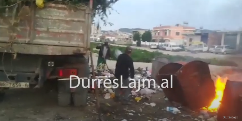 Durrës, banorët të shqetësuar: Punonjësit e pastrimit djegin mbetjet (VIDEO)