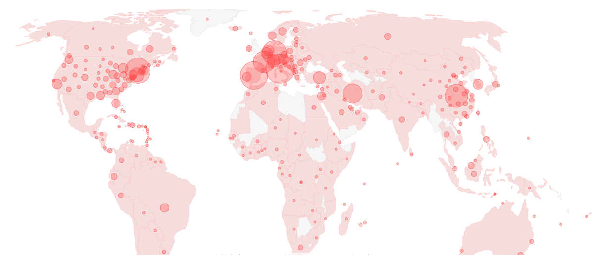 1 milion të infektuar nga koronavirusi në botë, vendet me më shumë raste