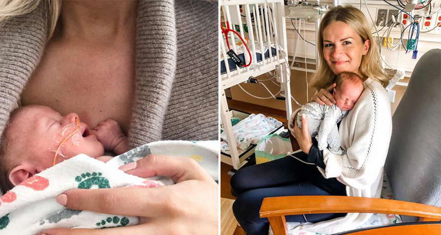 Pas dy javësh, nëna e infektuar me koronavirus përqafon vajzën e porsalindur