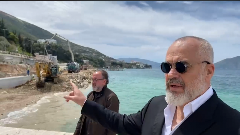 Rama inspekton punimet në kantierin Lungomare 2 të Vlorës: Të bëhet deri në qershor të vitit tjetër