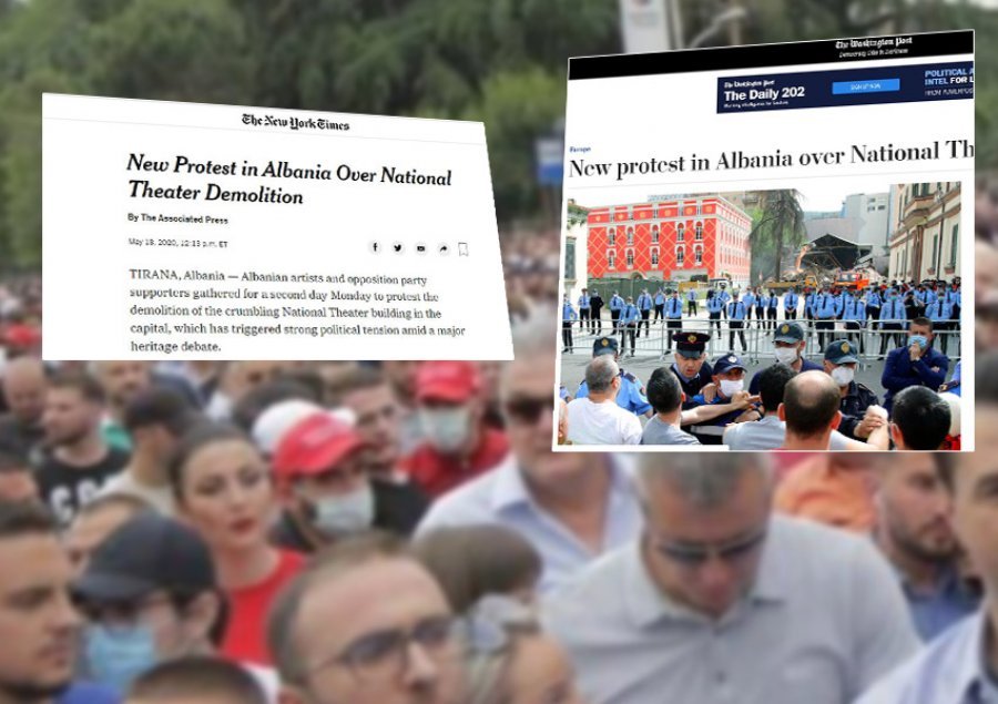 Protesta për Teatrin, jehonë edhe në mediat ndërkombëtare