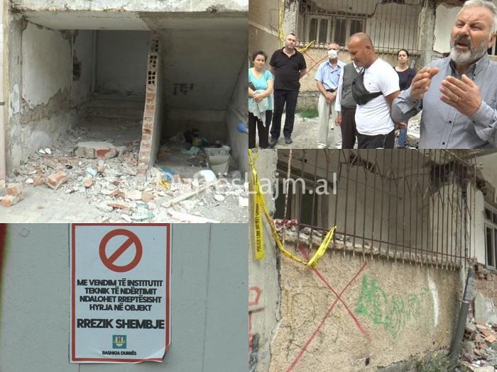 4 ekspertiza konfirmojnë shembjen e pallatit në Durrës, banorët asnjë informacion për fatin e godinës