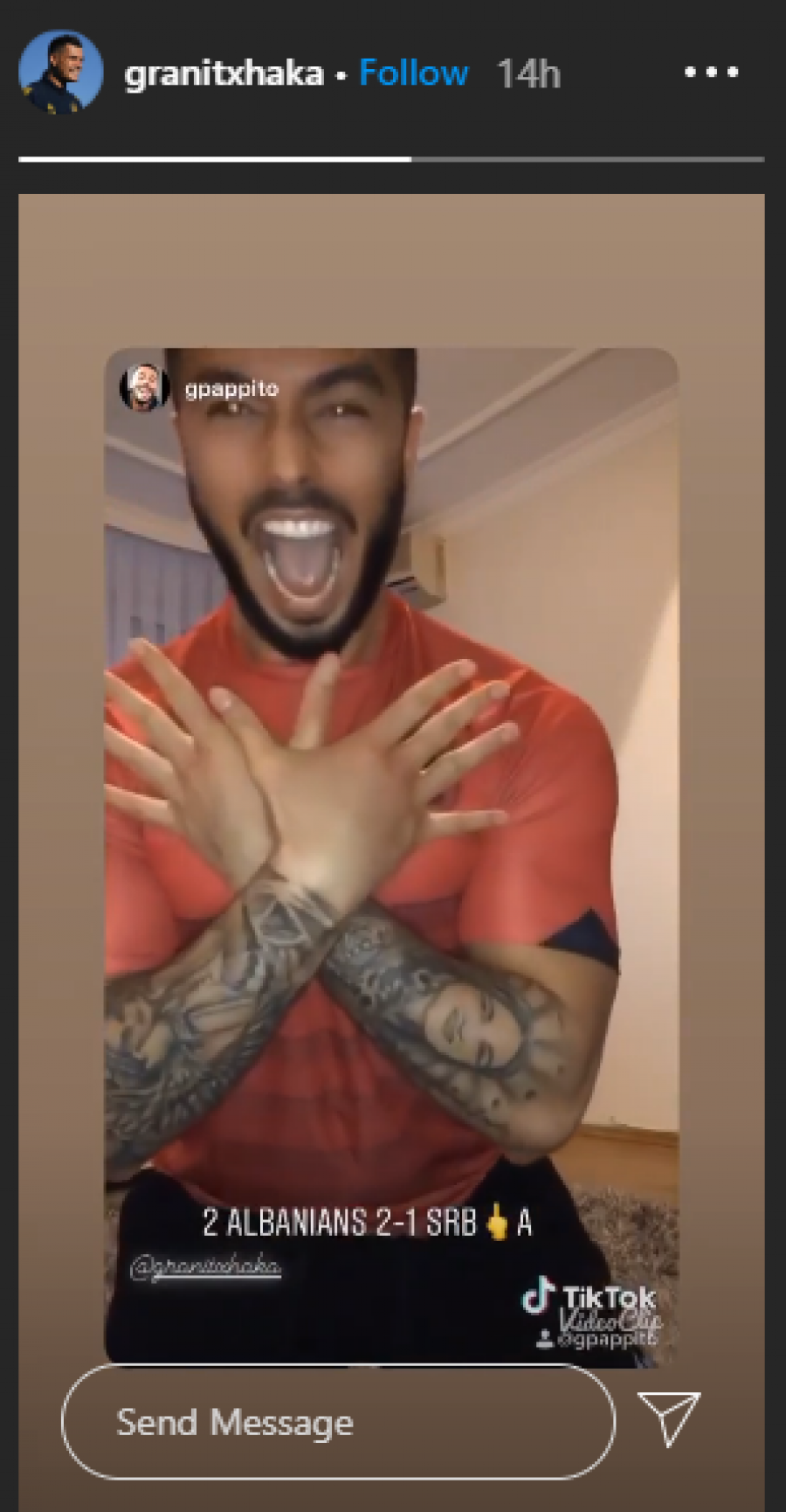 Granit Xhaka tërbon serbët me postimin e fundit, shikoni çfarë shkruajnë