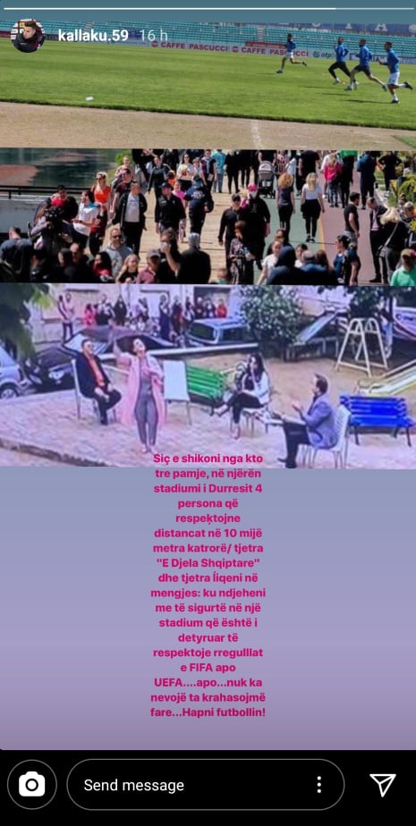 Kallaku: Hapni futbollin, ku ndjeheni më të sigurt te liqeni apo në stadium?
