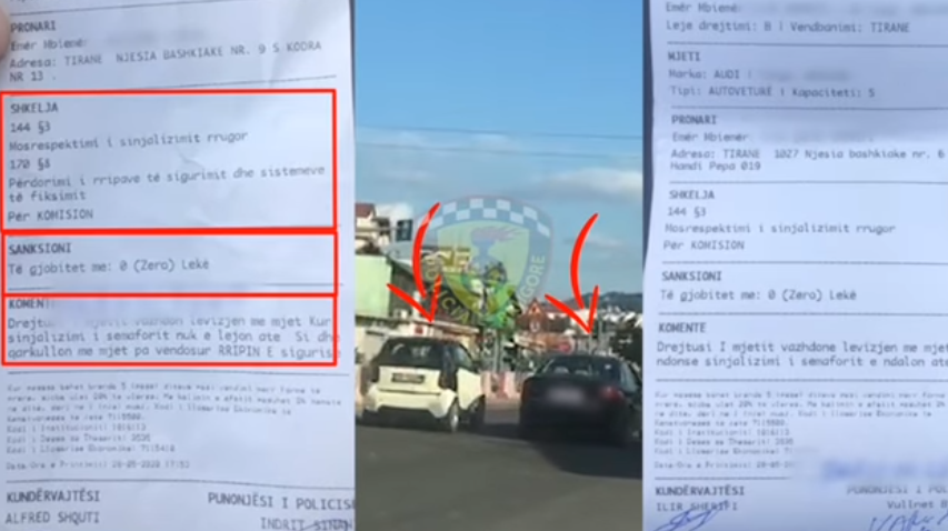 Aksioni i policisë rrugore në Tiranë: 18 të arrestuar, 107 patenta të hequra (VIDEO)