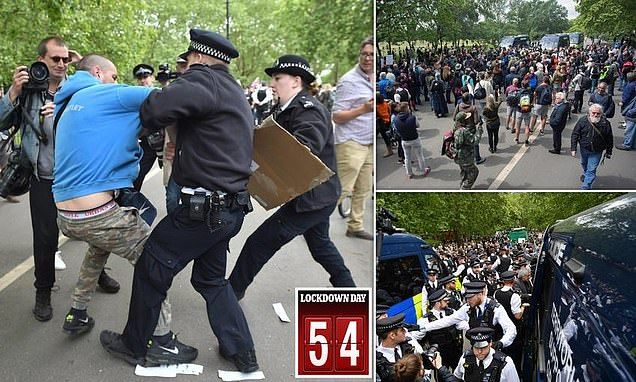 Protesta kundër kufizimeve të koronavirusit, përleshje në qendër të Londrës