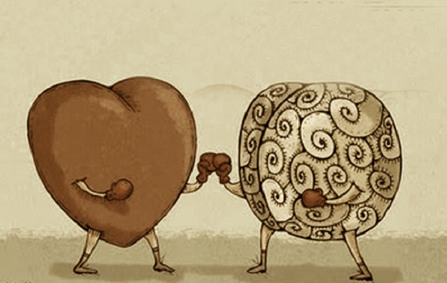 Për më tepër lumturi duhet të dëgjosh zemrën apo mendjen?