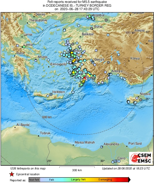 Turqia tundet nga tërmeti me magnitudë 5.5, i dyti në pak ditë