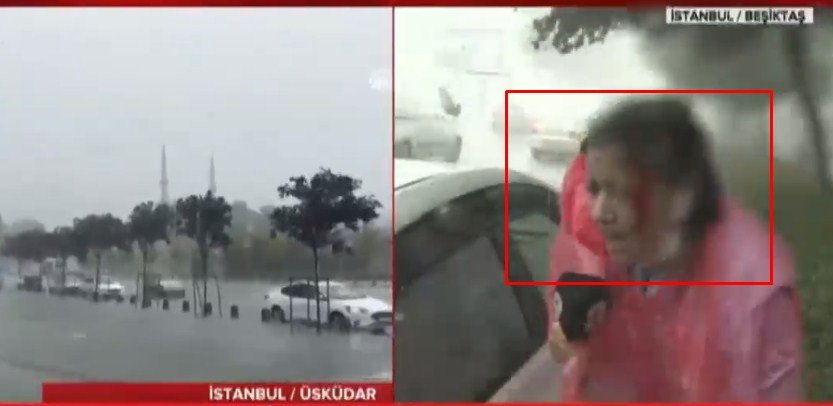 Shi dhe breshër i frikshëm, gazetarja gjakoset në fytyrë gjatë raportimit live (FOTO)