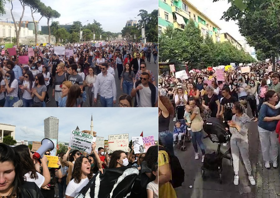 Mijëra qytetarë marshuan në kryeqytet kundër përdhunimeve e abuzimeve seksuale (FOTO)