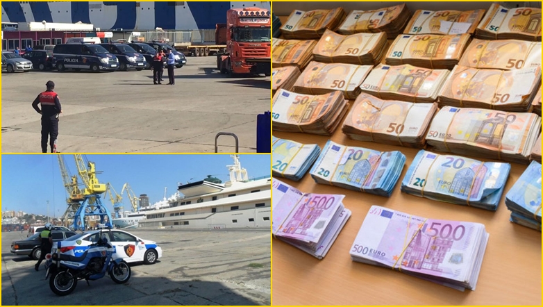 Policia e Durrësit jep detajet/ Ja sa euro u sekuestruan në port, arrestohet shoferi i kamionit