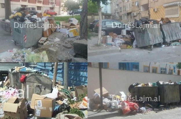 Skandali me mbetjet urbane në Durrës, plehrat “pushtojnë” qytetin (VIDEO+FOTO)