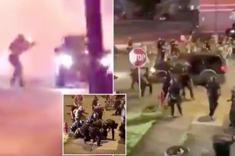 SHBA, oficerë policie dërgohen në spital pas goditjes me makinë në protesta