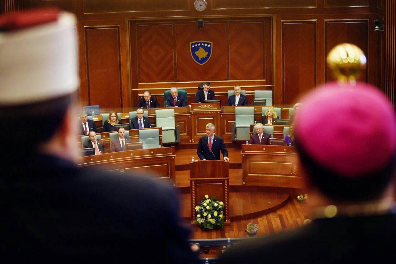 Protesta për Xhaminë e Prishtinës, Thaçi: Krenar që vura gurthemelin e saj