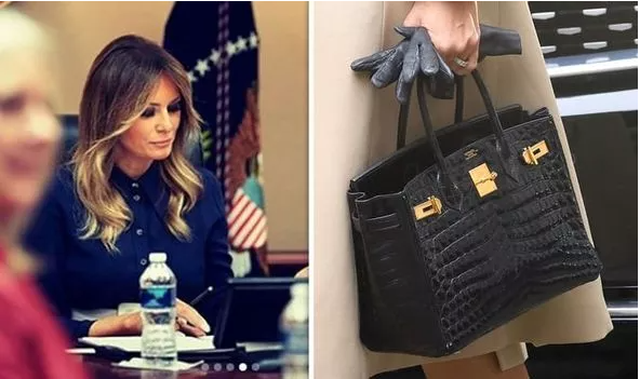 FOTO/ Melania Trump mban çantën më të shtrenjtë në botë