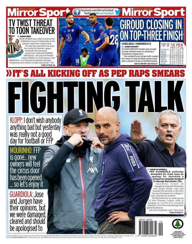 CAS fali Man.City, Klopp e Mourinho sulmojnë Gjykatën e Arbitrazhit Sportiv