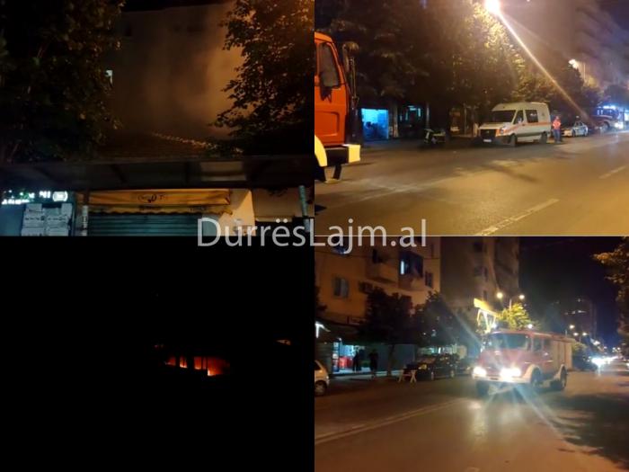 Përfshihen nga flakët disa banesa të vjetra në qendër të Durrësit (FOTO & VIDEO)