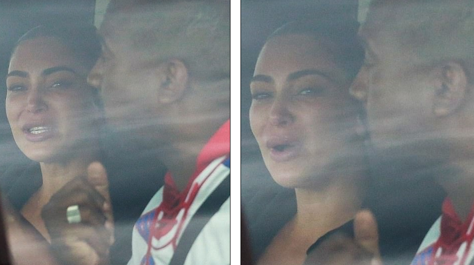 Duke qarë në makinë, Kim takohet me West për herë të parë pas deklaratave të tij