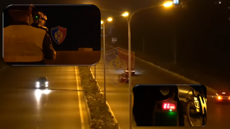 3 orë kontroll me radar në aksin Sauk-Teg, policia habitet edhe vetë me atë që ndodhi