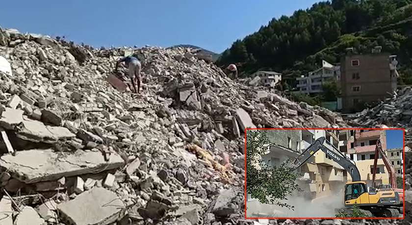 Kurbini si “gërmadhë”, prishen pallatet e dëmtuara nga tërmeti por nuk hiqen inertet