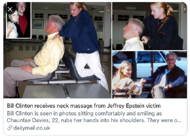 Publikohen fotot e Bill Clinton duke iu bërë masazh nga “skllavet e seksit” të Jeffrey Epstein