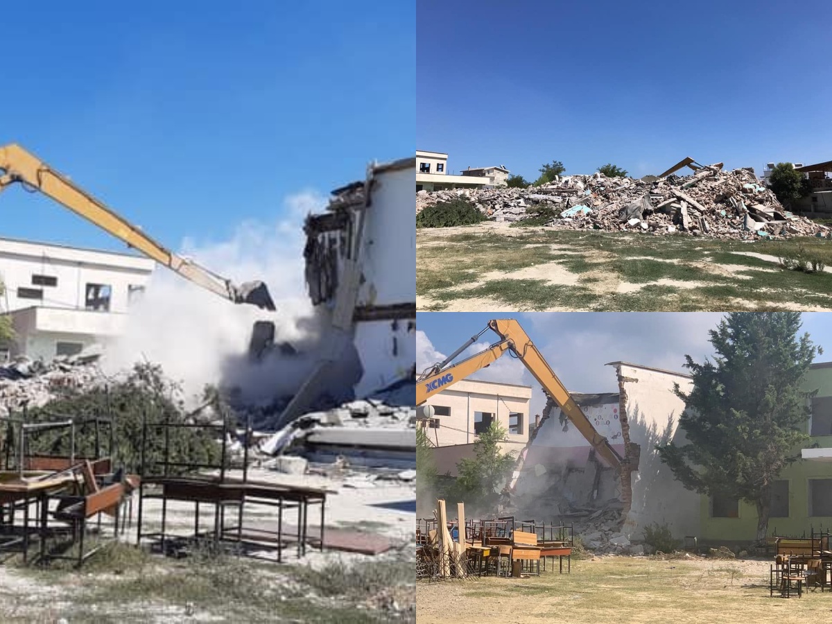 Shembet një tjetër shkollë në Durrës, ishte dëmtuar nga tërmeti (FOTO)