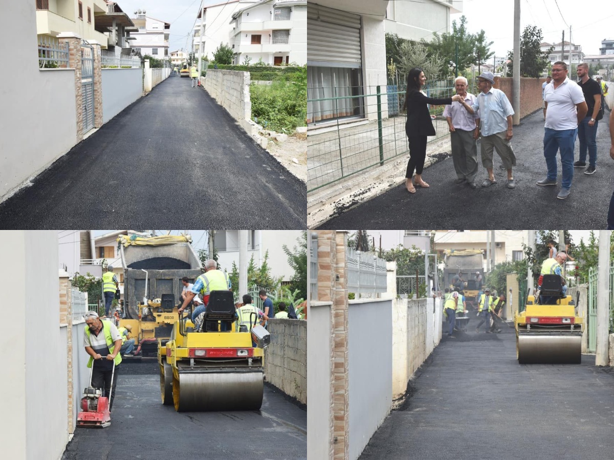 Kryebashkiakja Sako inspekton rikonstruksionin e rrugës “Gjon Buzuku”  (FOTO)