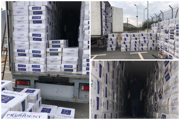 Sekuestrohet kamioni me 636 mijë paketa cigare kontrabandë