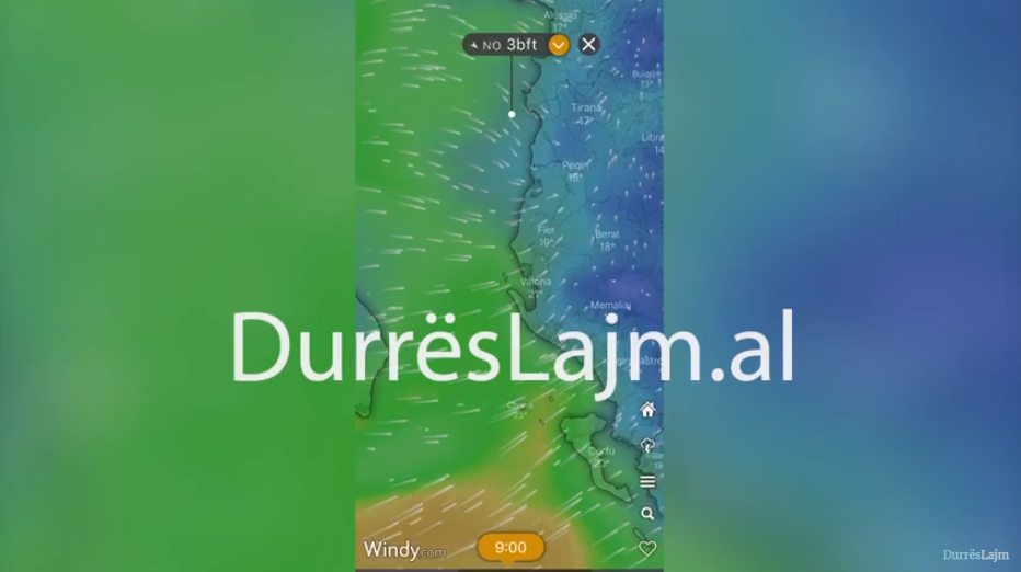 Durrësi 4 ditë nën “darën” e motit të keq, sinoptikani grek paralajmëron për të shtunën (VIDEO)