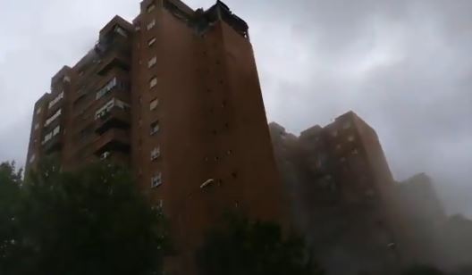 Shpërthim në katin e pestë të një pallati