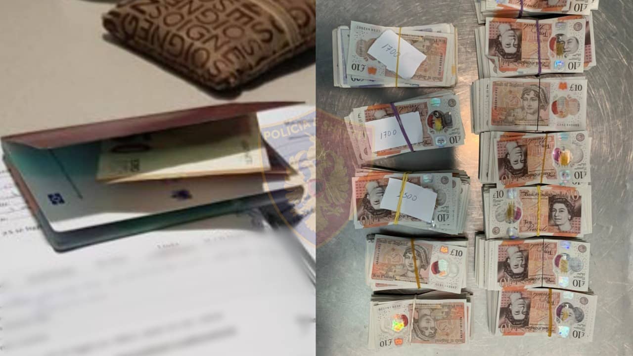 Kapet në Rinas anglezja me 21.900 £ të padeklaruara, 22-vjeçari bie në pranga se tentoi të korruptonte policin me 50 €