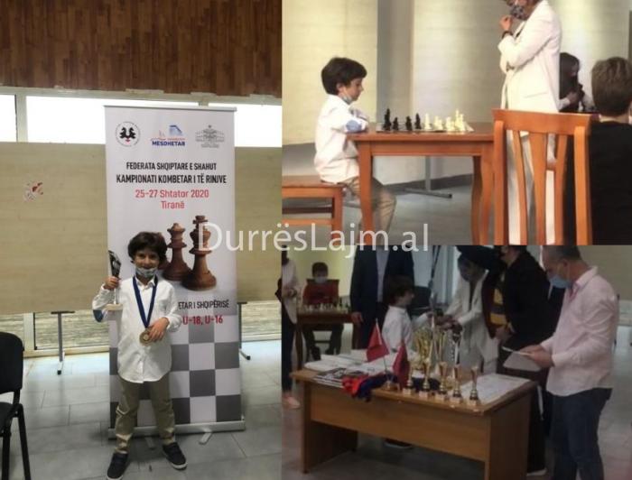 Ansi Zoto, talenti 6-vjeçar nga Durrësi fiton Kampionatin Kombëtar në Shah (VIDEO+FOTO)