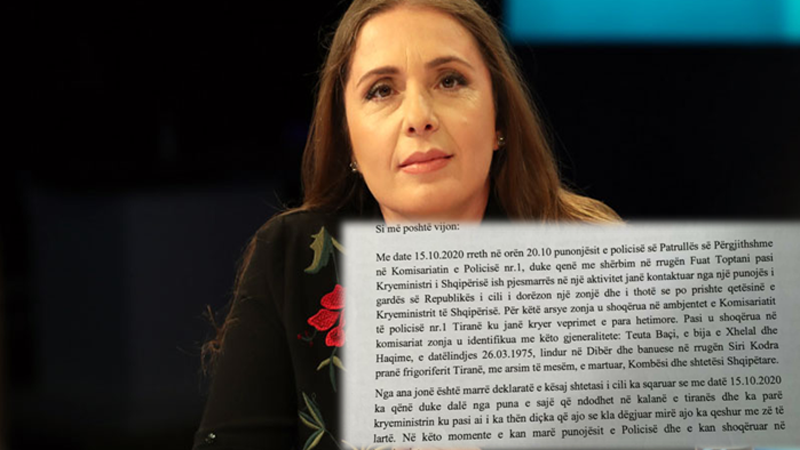 Gazetarja publikon dokumentin/ Gruaja shoqërohet në Komisariatin numër 1 pasi po qeshte