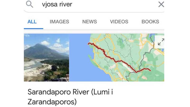 Kërkon Vjosa dhe të del “Sarandaporos”/ 41 emërtesat e gabuara në Google, Cakaj: Edhe 1 ka mbetur