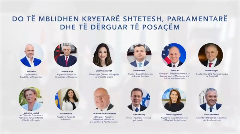 Mbahet sot Forumi Ballkanik kundër Anti-Semitizmit, pjesëmarrës zyrtarë të lartë nga rajoni dhe OKB