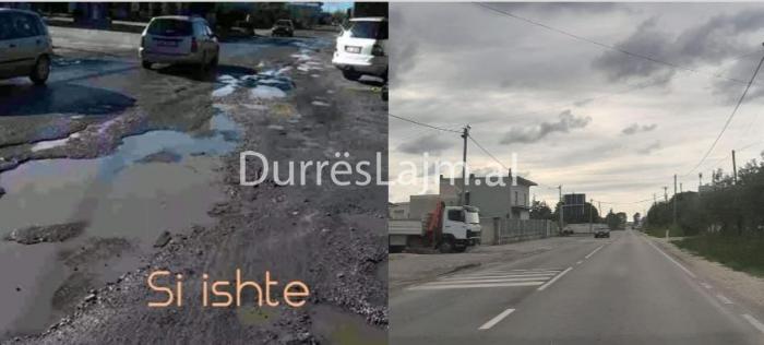 FOTO/ Asfaltohet aksi “Katër rrugët” – Rrashbull, Arbana: Qyteti jonë po ndryshon nga dita në ditë