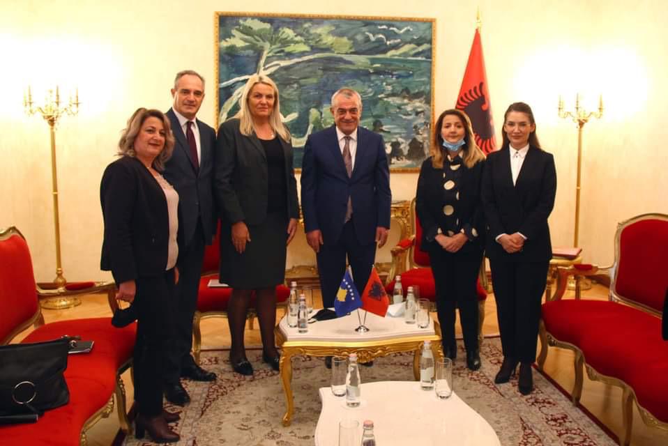 Ruçi pret delegacionin e Komisionit të Jashtëm Parlamentar të Kosovës: Ju mbështesim për dialogun